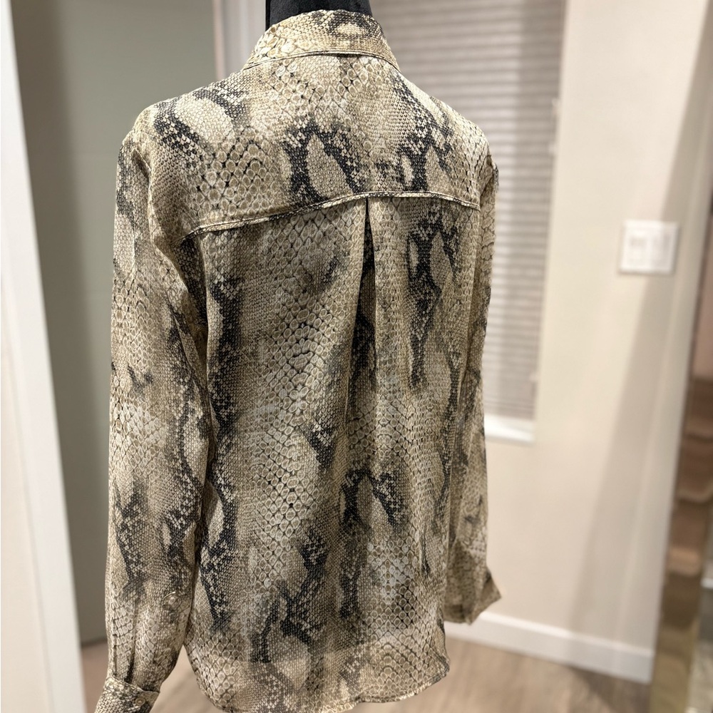 Express Snakeskin Patterned Shirt - image 4